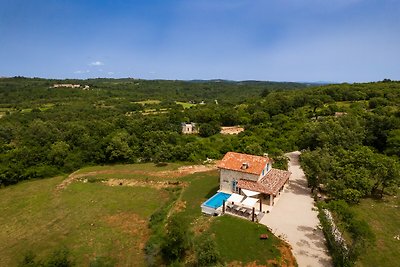 Rustic villa Krug with panorama view in Buje