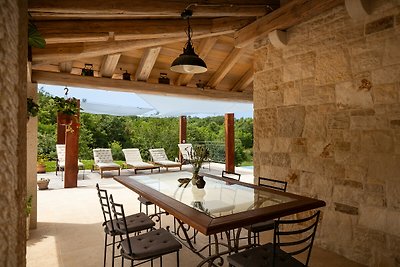 Rustic villa Krug with panorama view in Buje