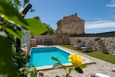 Rustic Villa Stone House with pool in Umag