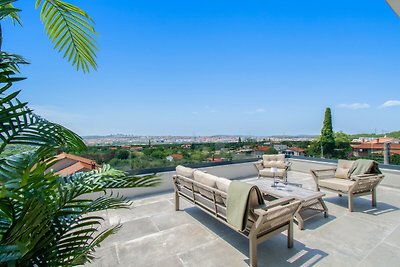 Ferienhaus Sabina mit Blick auf Pula