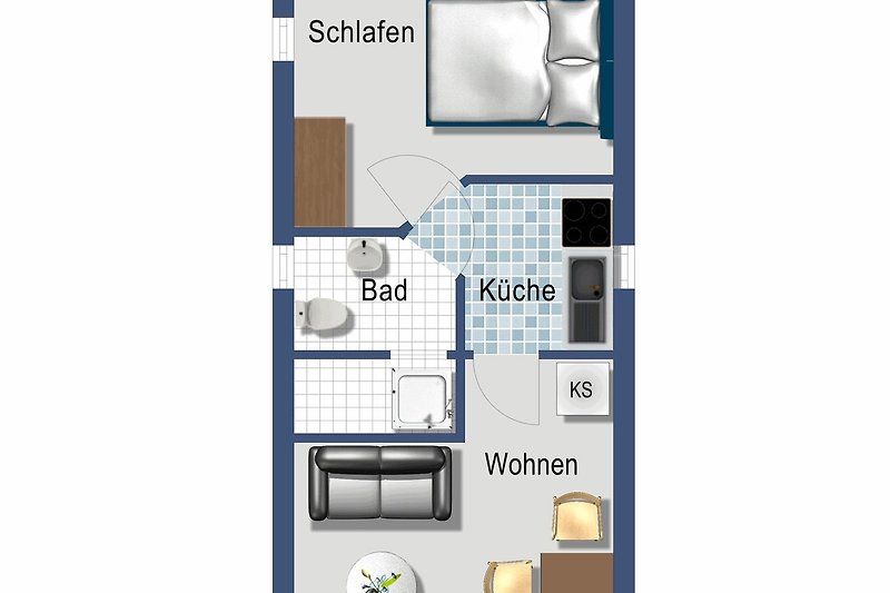 Floor plan holiday flat Rosenhof