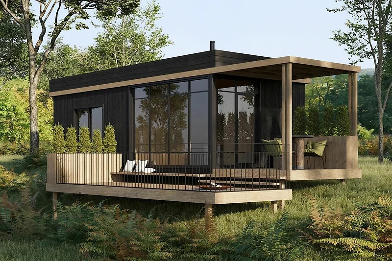 Exterieur vakantiehuis (zomer)