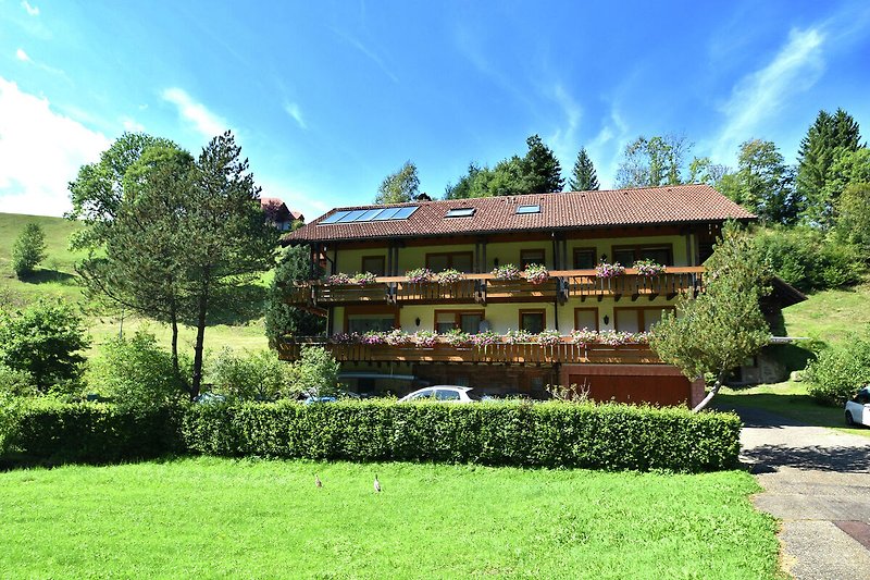 Außenseite Ferienhaus (Sommer)