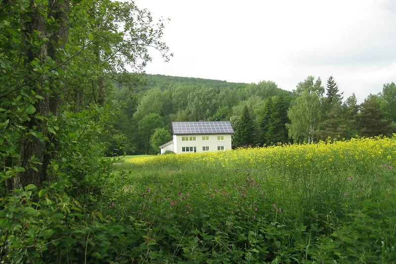 Widok na dom (lato)