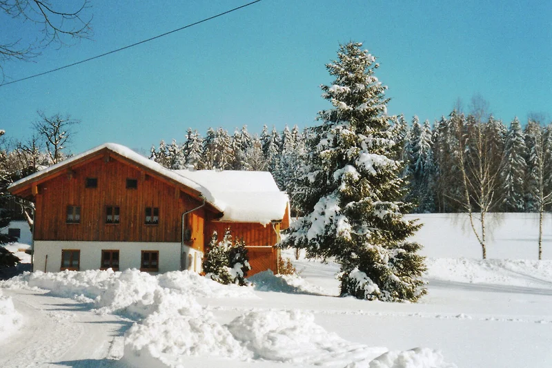 Außenseite Ferienhaus (Winter)