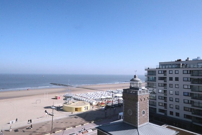 Uitzicht van vakantiehuis (zomer)