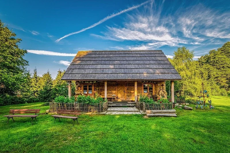 Außenseite Ferienhaus (Sommer)