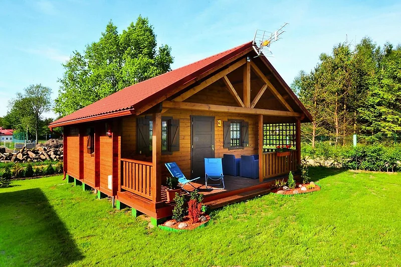 Außenseite Ferienhaus (Sommer)