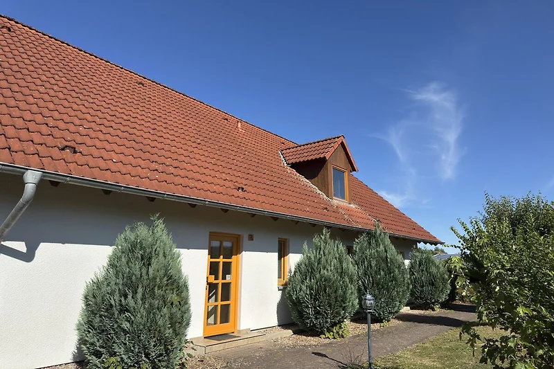 Außenseite Ferienhaus (Sommer)