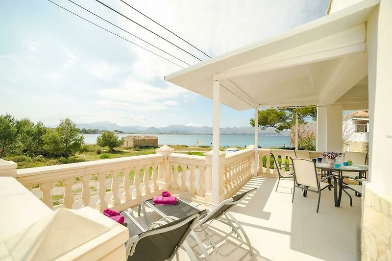 Uitzicht van vakantiehuis (zomer)