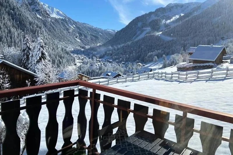 Aussicht vom Ferienhaus (Winter)