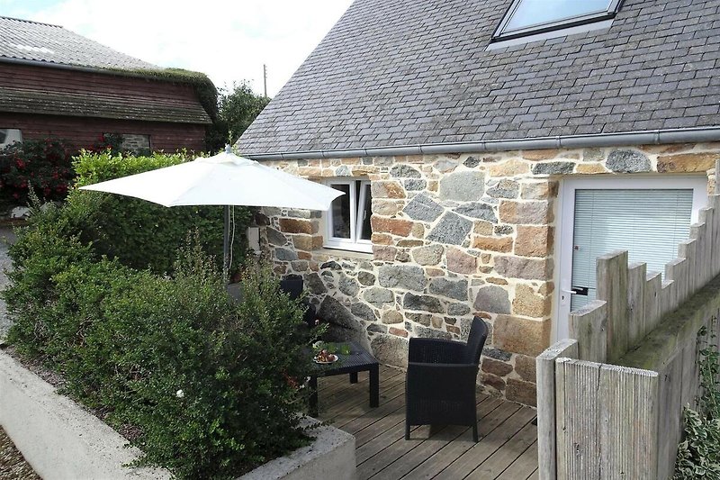 Außenseite Ferienhaus (Sommer)