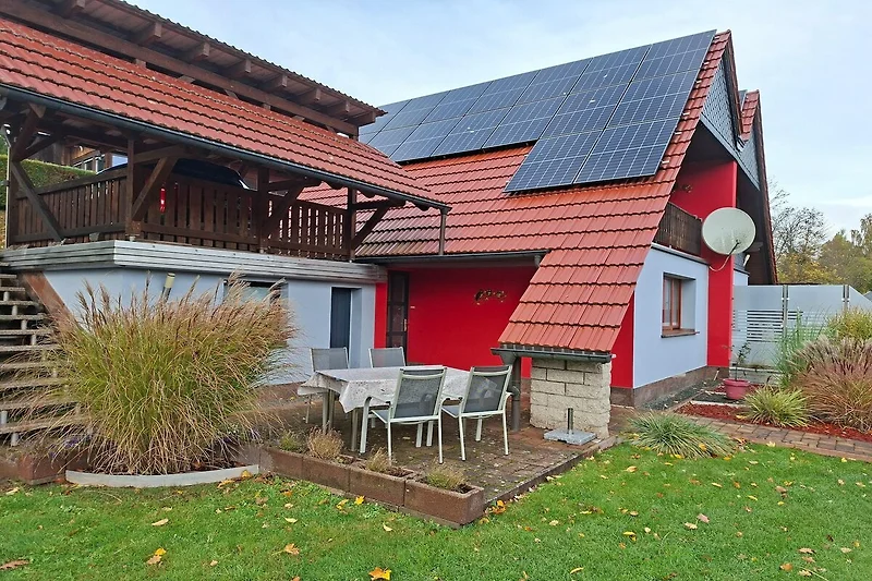 Exterieur vakantiehuis (zomer)