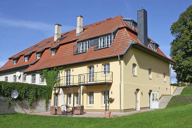 Außenseite Ferienhaus (Sommer)