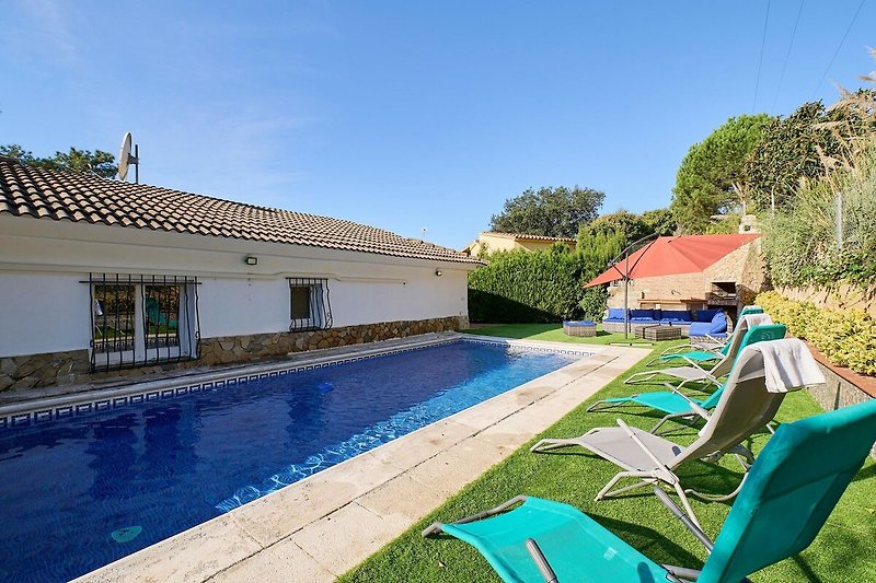 Schwimmbad des Ferienhauses