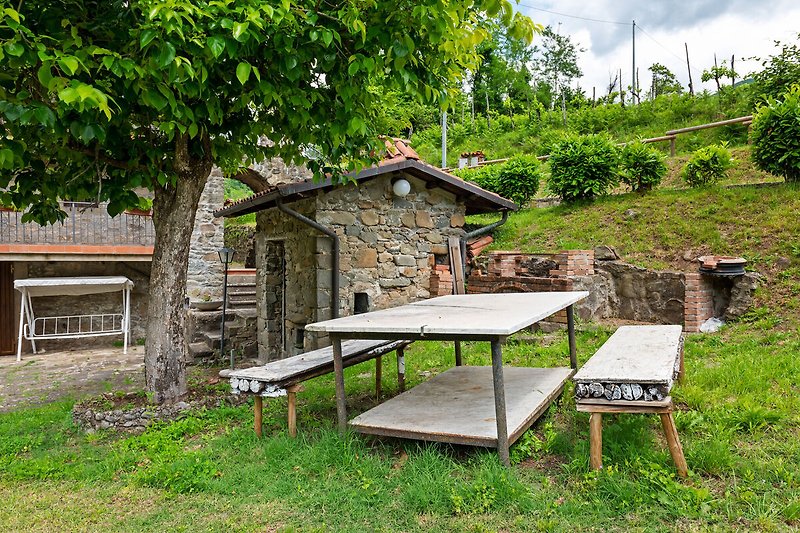 Außenseite Ferienhaus (Sommer)