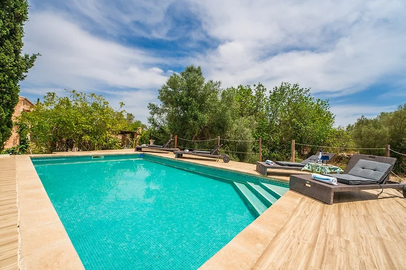 Schwimmbad des Ferienhauses