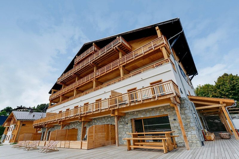 Aussicht vom Ferienhaus (Sommer)