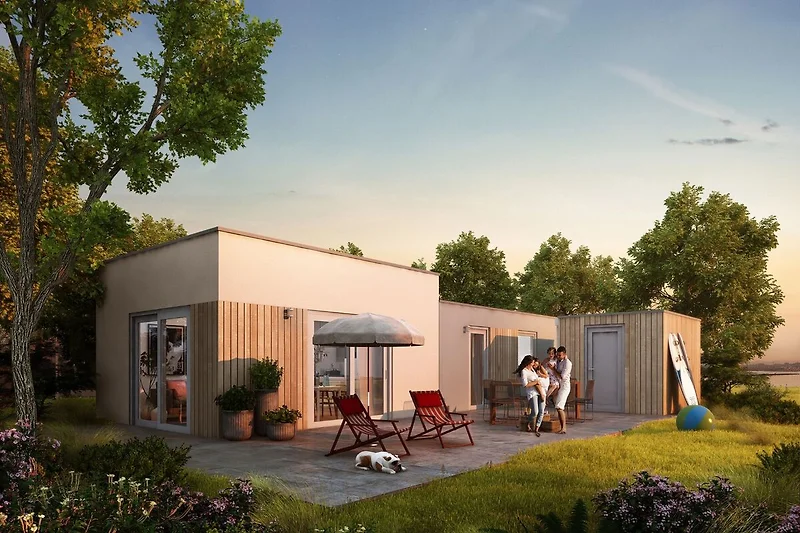 Außenseite Ferienhaus (Sommer)