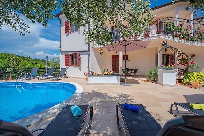 Exterieur vakantiehuis (zomer)