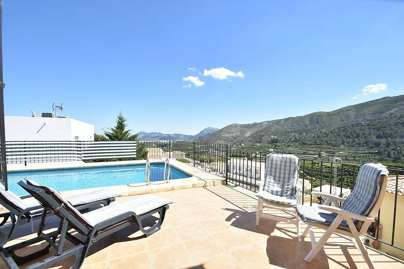 Schwimmbad des Ferienhauses