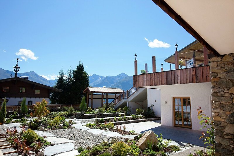Uitzicht van vakantiehuis (zomer)