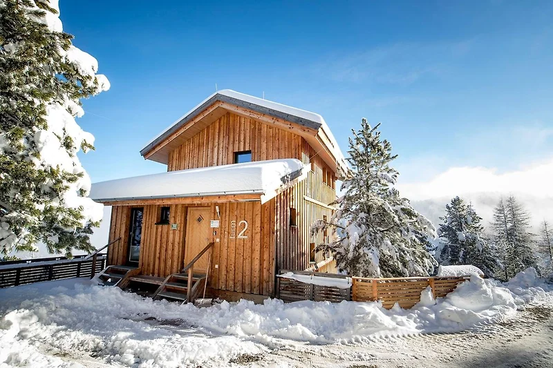 Exterieur vakantiehuis (winter)