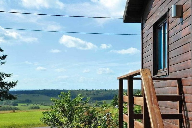 Aussicht vom Ferienhaus (Sommer)