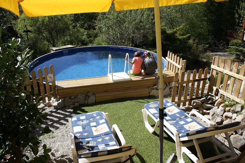Schwimmbad des Ferienhauses