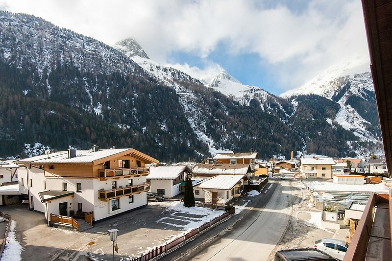 Aussicht vom Ferienhaus (Winter)