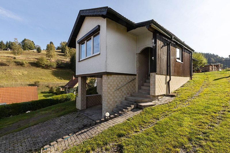 Außenseite Ferienhaus (Sommer)