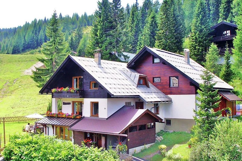 Außenseite Ferienhaus (Sommer)