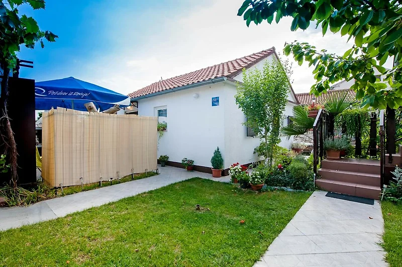 Außenseite Ferienhaus (Sommer)