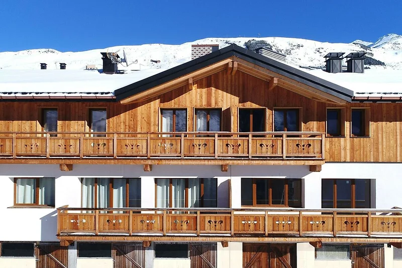 Exterieur vakantiehuis (winter)