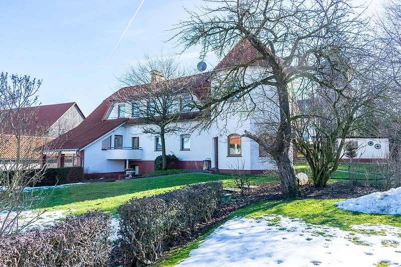 Exterieur vakantiehuis (winter)