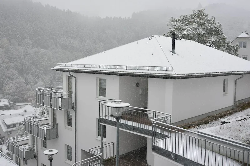 Außenseite Ferienhaus (Winter)