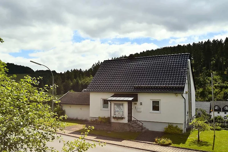 Außenseite Ferienhaus (Sommer)