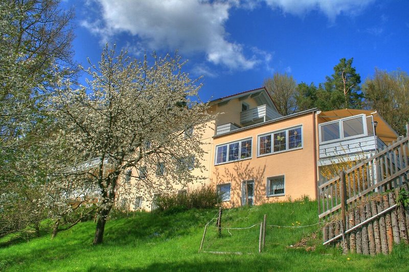 Außenseite Ferienhaus (Sommer)