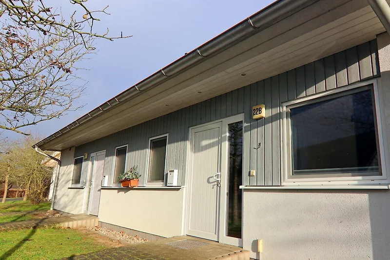 Außenseite Ferienhaus (Winter)