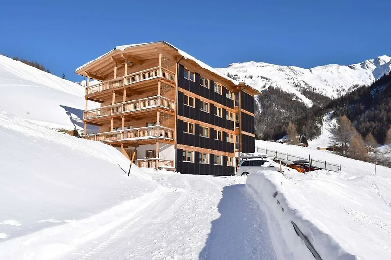 Exterieur vakantiehuis (winter)