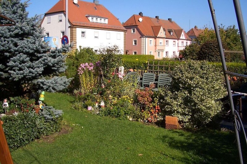 Aussicht vom Ferienhaus (Sommer)