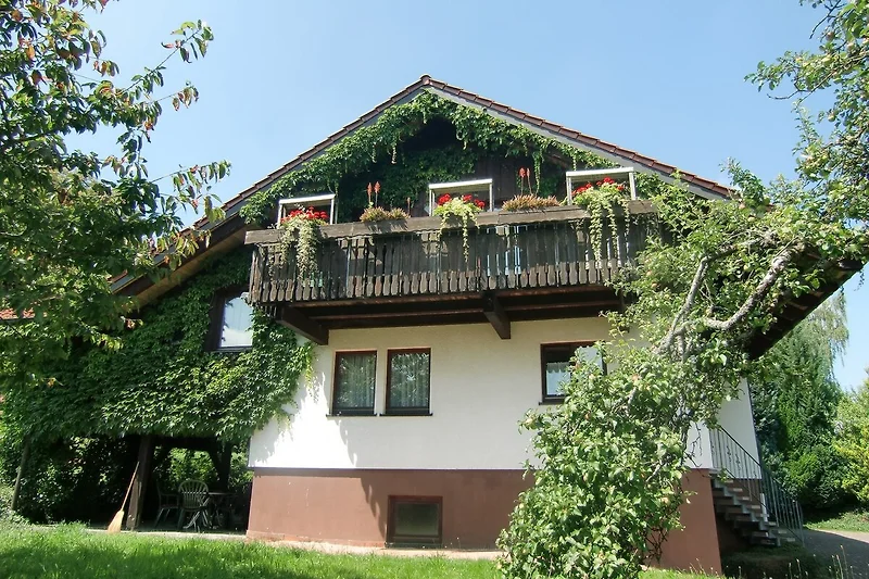 Außenseite Ferienhaus (Sommer)