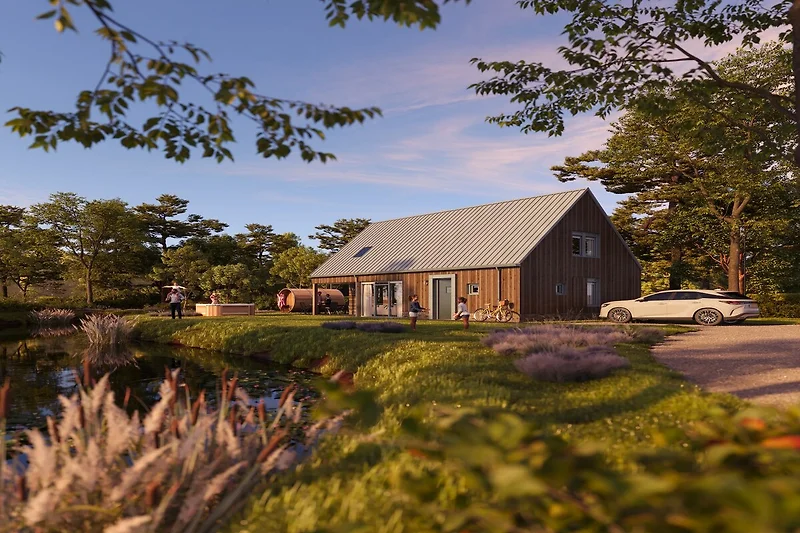 Außenseite Ferienhaus (Sommer)