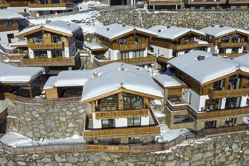 Außenseite Ferienhaus (Winter)