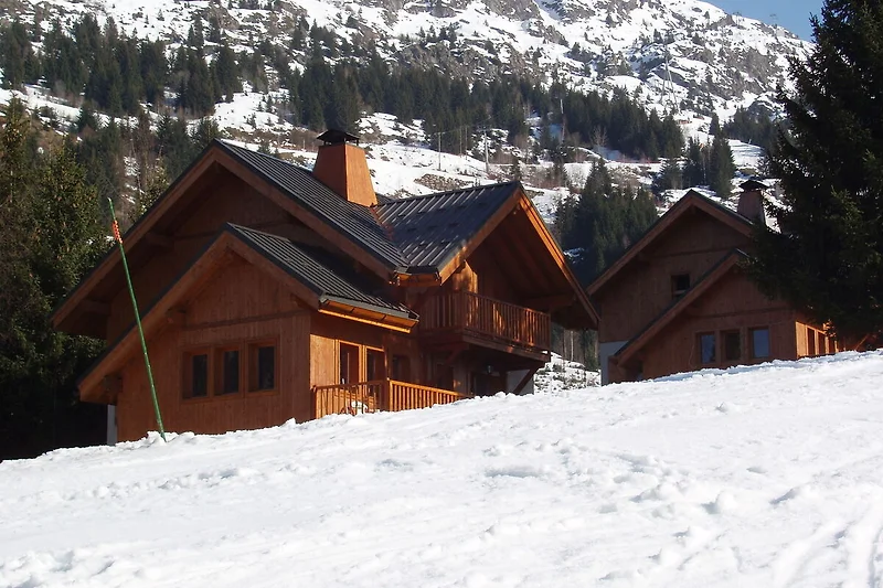 Exterieur vakantiehuis (winter)