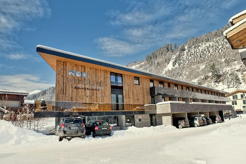 Exterieur vakantiehuis (winter)