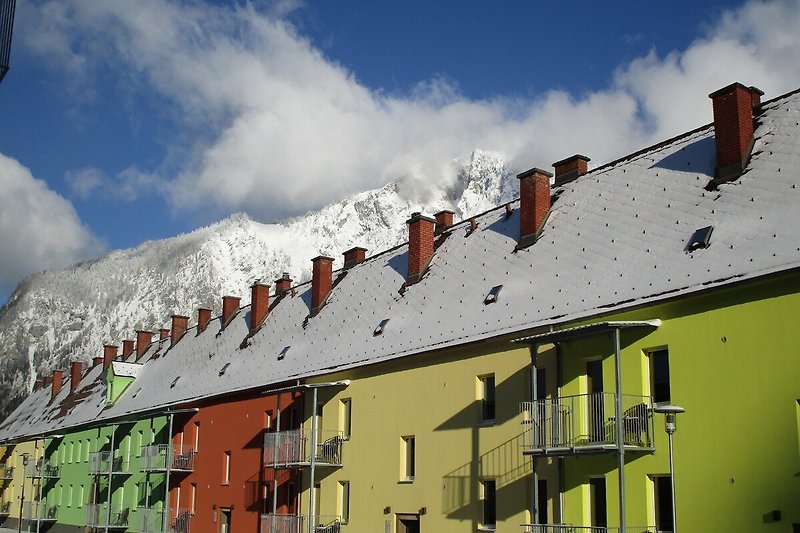 Außenseite Ferienhaus (Winter)