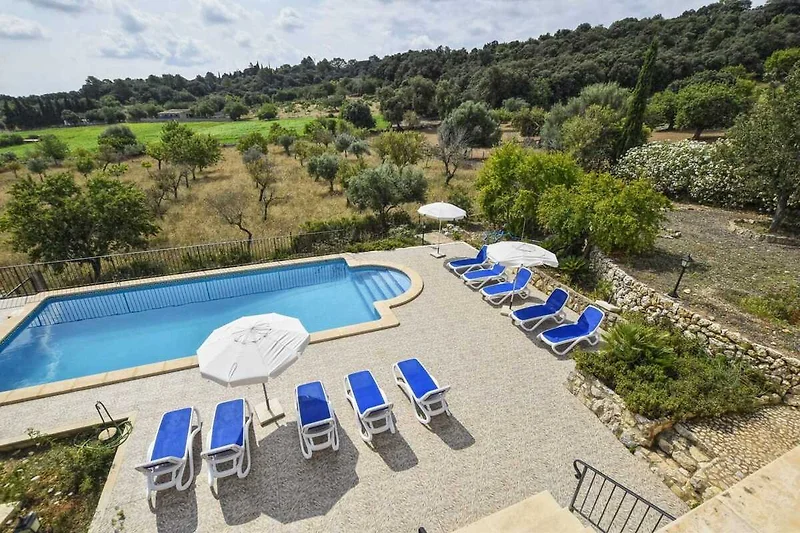 Uitzicht van vakantiehuis (zomer)
