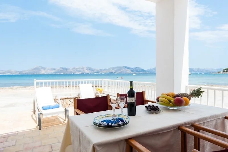 Uitzicht van vakantiehuis (zomer)