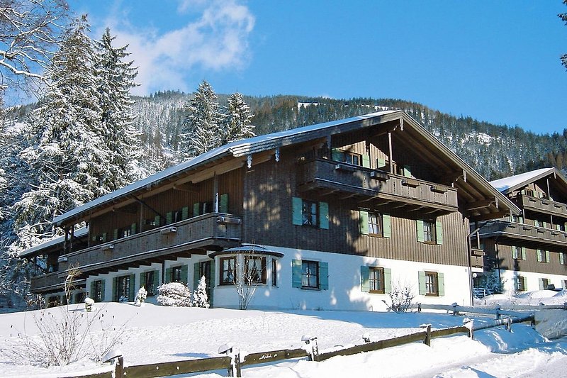 Aussicht vom Ferienhaus (Winter)